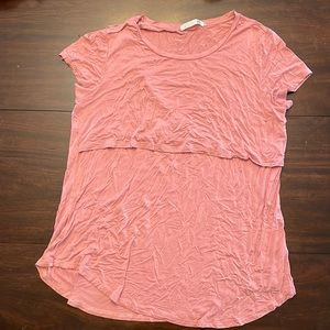 Latched Mama Blush 1X nursing shirt